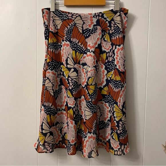 NWT Boden Crinkle Bias-cut Skirt Multi Petal Stamp Butterfly Wings R0196-MPT new - Picture 4 of 13